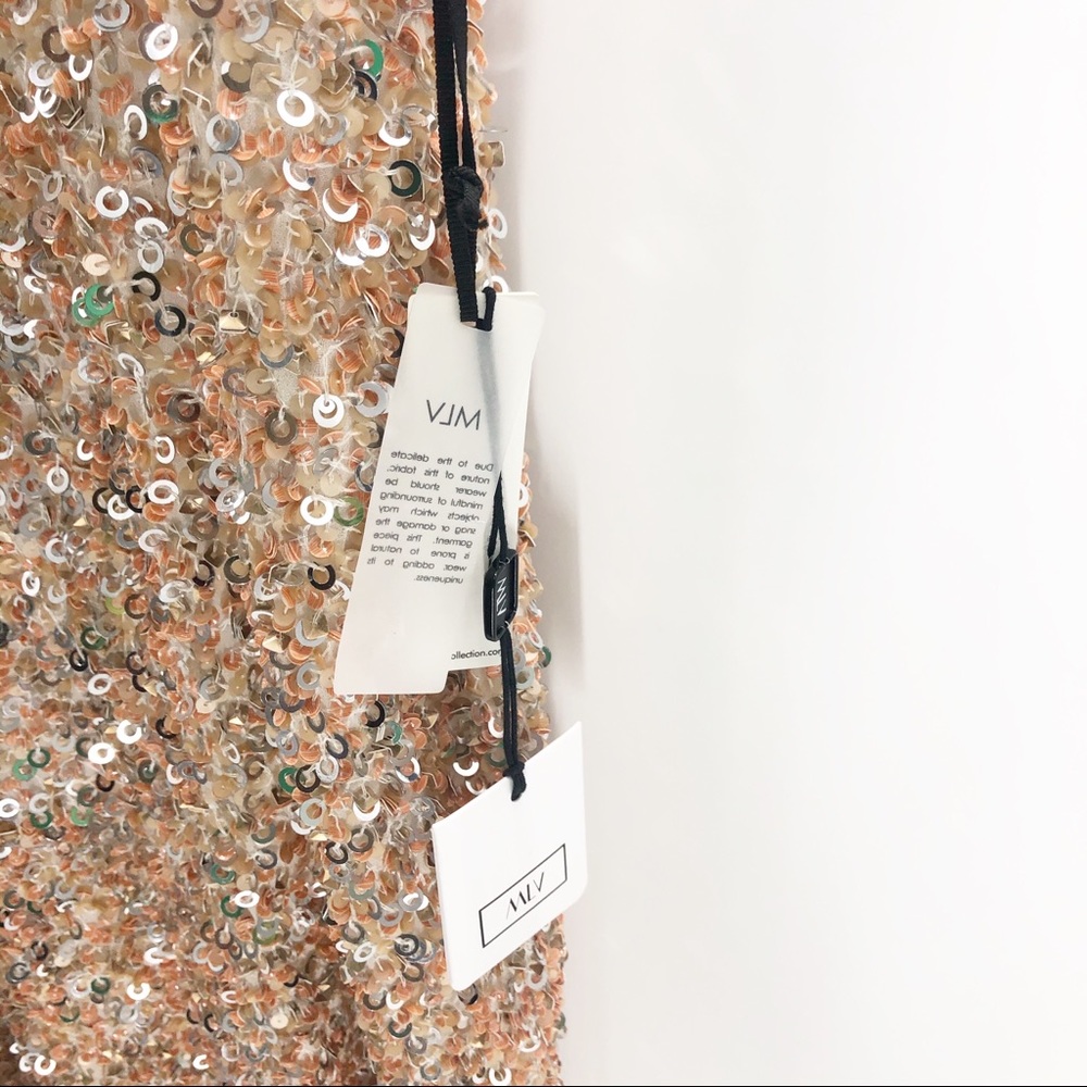 MLV NWT Gina Hoop Sequin Dress Sz L - Picture 6 of 8